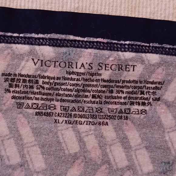 Victoria's Secret Lipsticks Print Hipster Cotton Panty, size XL - Picture 8 of 8